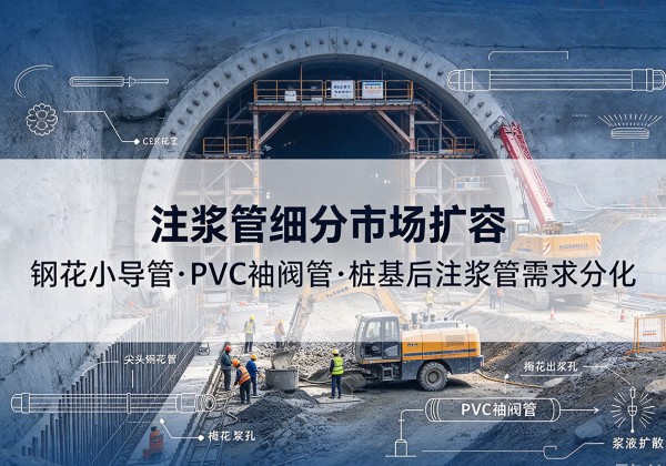 天等注浆管细分市场扩容，隧道钢花小导管、PVC 袖阀管、桩基后注浆管需求分化